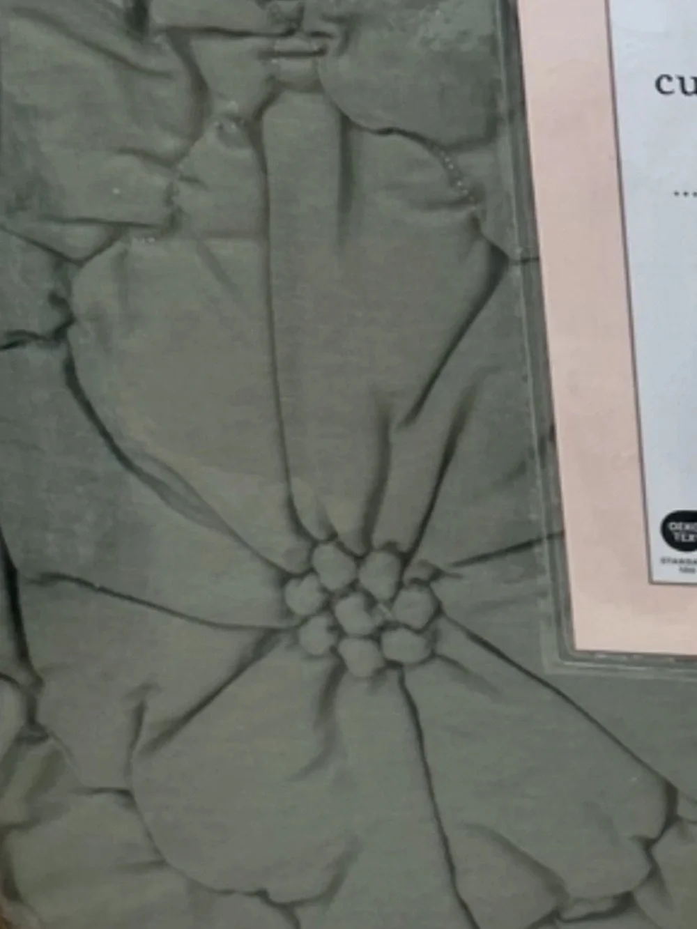 Cupcakes and Cashmere Green Floral Full/Queen Cotton Comforter Set 90”x90”